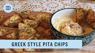 Greek Style Pita Chips Recipe [upl. by Nodmac907]