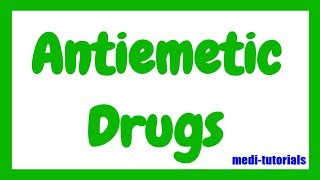 Antiemetic Drugs  Medi Tutorials [upl. by Ariait168]