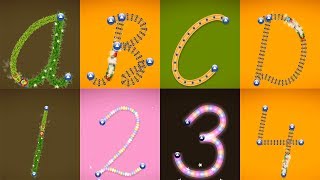 Learn How to Write Cursive Lettert and Number 1 to 5 with LetterSchool Cursive 19 [upl. by Chilcote151]