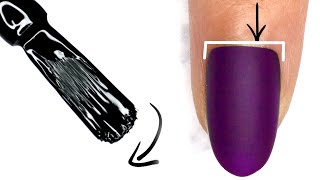 How to Perfectly Paint a Nail’s Cuticle Area [upl. by Grier]