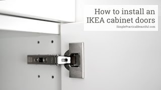 How to Install an IKEA Cabinet Door [upl. by Dedie]