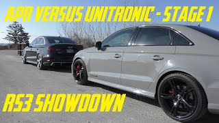 APR VERSUS UNITRONIC  STAGE 1  AUDI RS3 COMPARISON [upl. by Kcirevam]