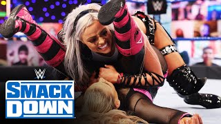 The Riott Squad vs Natalya amp Tamina SmackDown Feb 19 2021 [upl. by Innavoij]