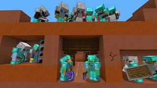 Minecraft quotSpeedrunnersquot vs 100 Kids [upl. by Esened353]