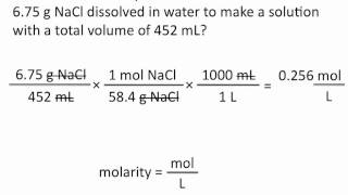 Molarity  Chemistry Tutorial [upl. by Vasta]