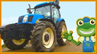 Tractors For Kids  Geckos Real Vehicles [upl. by Ahsinek]