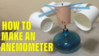 HOW TO MAKE AN ANEMOMETER  WEATHER INSTRUMENT  JamHomeScience Experiment [upl. by Vogele]