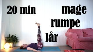 20 minutter Yoga for Mage Rumpe Lår [upl. by Dambro748]