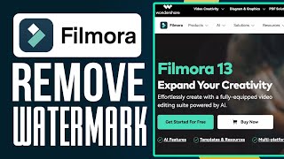 How To Remove Watermark From Filmora Best Method [upl. by Barrie]