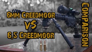 6mm Creedmoor vs 65 Creedmoor  Cartridge Comparison [upl. by Rep211]