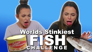 Stinky Fish Challenge  Merrell Twins [upl. by Daisey]