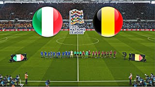 ITALY vs BELGIUM  UEFA NATIONS LEAGUE 202425 [upl. by Corb]