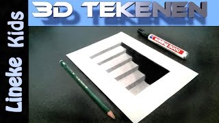 3D tekenen voor beginners KELDER TRAP [upl. by Suolekcin470]