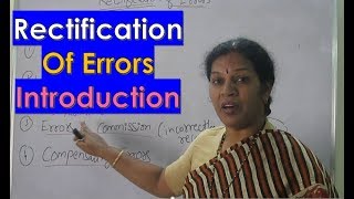 1 quotRectification Of Errorsquot Chapter Introduction By DrDevika Bhatnagar [upl. by Eilitan]