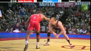 74 KG Finals  Jordan Burroughs Sunkist Kids vs David Taylor NLWC [upl. by Anzovin495]