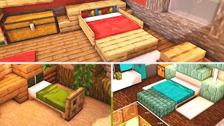 11 Minecraft Bedroom Design Ideas to Build for Your House Tutorial [upl. by Schwab876]