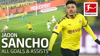 Jadon Sancho  All Goals and Assists 201920 [upl. by Tiny933]