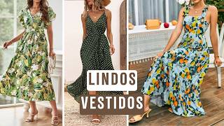 VESTIDOS LINDOS E ELEGANTES  Roupas Femininas Tendência 2025 [upl. by Aerahs743]