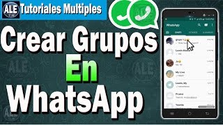 Como Crear Grupos En WhatsApp  Hacer Un Grupo En WhatsApp [upl. by Tasia]