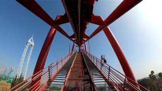 Silver Bullet Roller Coaster POV Knotts Berry Farm [upl. by Citron]