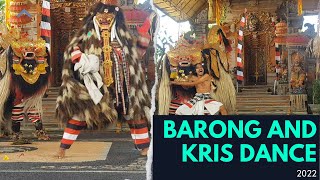 BALINESE TRADITIONAL BARONG AND KRIS DANCE [upl. by Yroc]