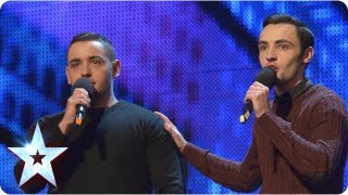 Richard and Adam singing The Impossible Dream  Week 2 Auditions  Britains Got Talent 2013 [upl. by Azer]