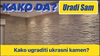 Ugradnja Ukrasnog Kamena  KORAK PO KORAK [upl. by Auqinu]