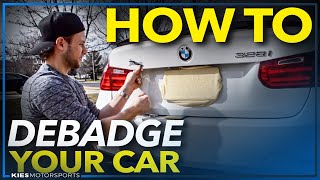 How to De Badge Your Car with Floss [upl. by Yedrahs849]