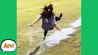 Slip Slide and FAIL 😂  Funniest Fails  AFV 2020 [upl. by Pryor833]