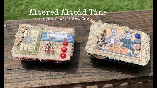 Tutorial Altered Altoid Tins for Microjournals [upl. by Dixie621]