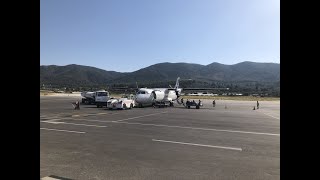 TRIP REPORT  Sky Express Airlines  ATR 72  Athens  Mitilini [upl. by Redmer]