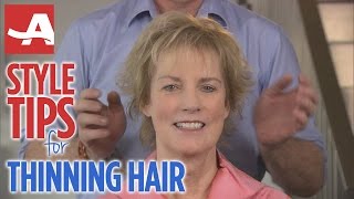 Style Tips for Thinning Hair  Best of Everything [upl. by Ocko]