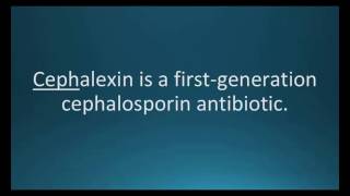 How to pronounce cephalexin Keflex Memorizing Pharmacology Flashcard [upl. by Lune]