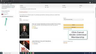 Cancel Kindle Unlimited Membership [upl. by Naujal406]