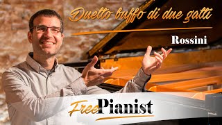 Duetto buffo di due gatti  KARAOKE  PIANO ACCOMPANIMENT  Rossini [upl. by Crystie964]