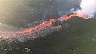 Kīlauea Volcano — Morning Overflight June 19 2018 [upl. by Elboa961]