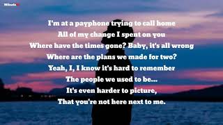 Maroon 5  payphone Lyrics Slowed  Reverb [upl. by Zakarias]