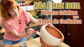 Pinturas Criativas para Vasos de Cerâmica [upl. by Laiceps]