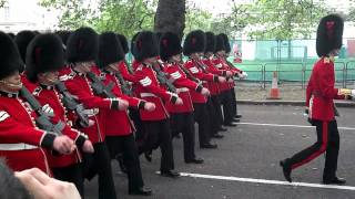 Queens Guard Marching From Buckingham Palace [upl. by Lechner951]