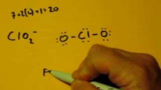 Lewis Dot Structure of ClO2 Chlorite Ion [upl. by Nicolina118]