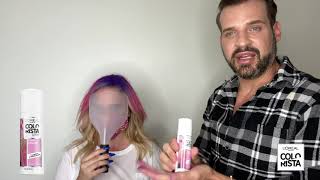 How to Get Unicorn Hair featuring LOréal Paris Colorista Spray [upl. by Roumell]