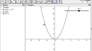 Basic Introduction into using a Slider in GeoGebra [upl. by Sholes]