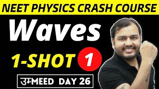 WAVES IN ONE SHOT  PART 1  All Concepts  Shortcuts and PYQs  NEET Physics Crash Course [upl. by Aicitel]